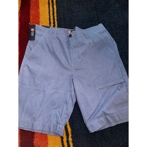 Ralph Lauren Polo CHAPS Cargo Shorts Blue Size 36 Nylon Cotton Blend Men's Large